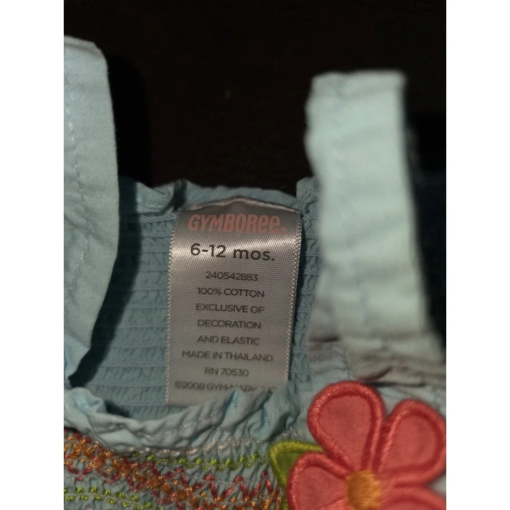 Gymboree layette line hula baby floral one piece romper size 6 12 months